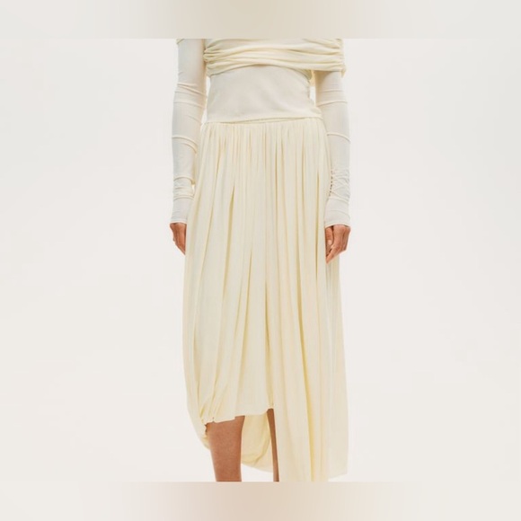 Hm draped bubble hem skirt LARGE - Picture 1 of 9